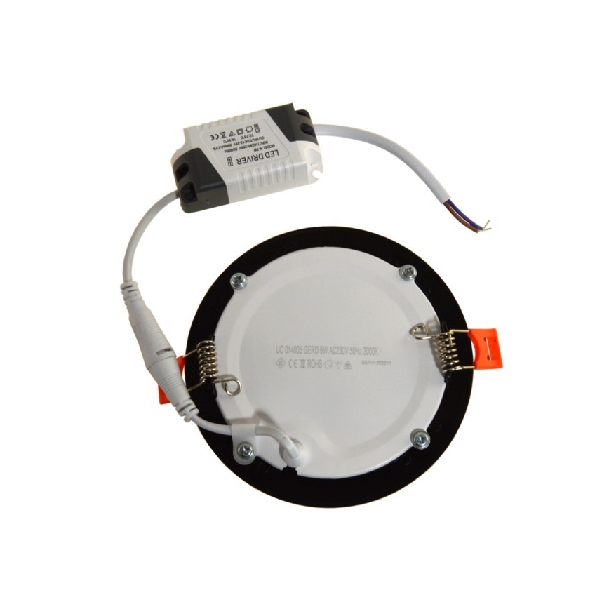 Κρεμαστό φωτιστικό οροφής LED GERD LED/6W/230V 4000K μαύρο