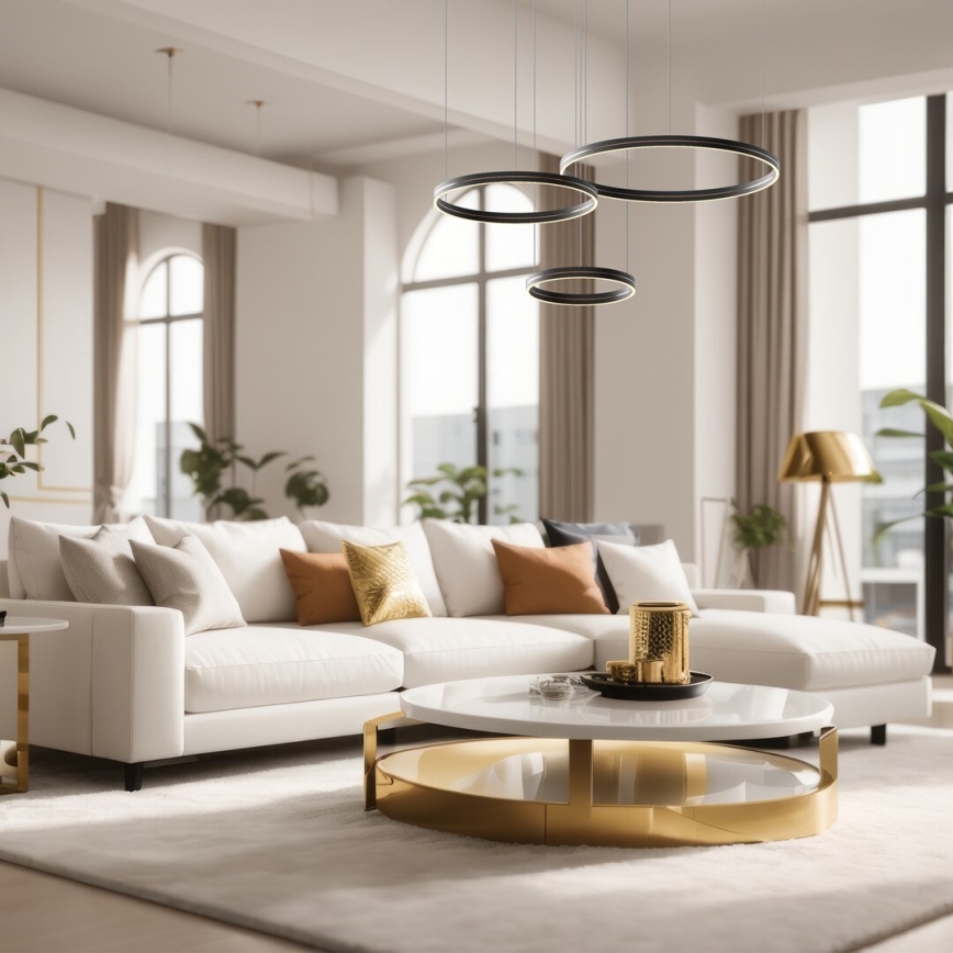 Κρεμαστό φωτιστικό οροφής LED GRAVITY LED/108W/230V μαύρο