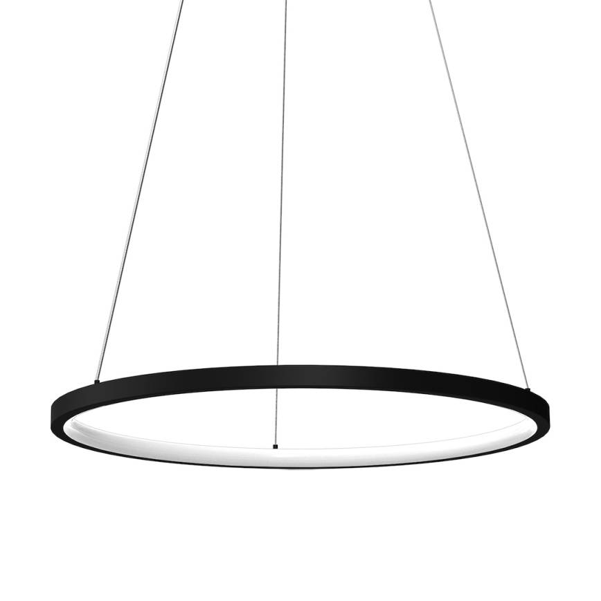 Κρεμαστό φωτιστικό οροφής LED HOOP LED/27W/230V διάμετρος 50 cm 4000K μαύρο