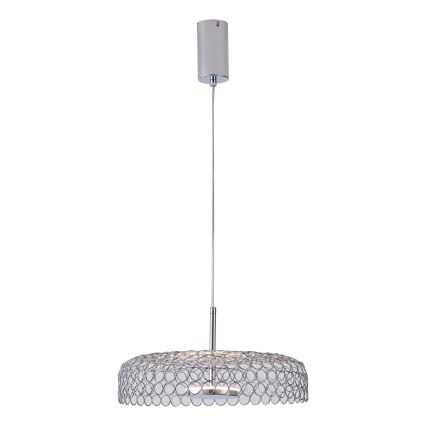 Κρεμαστό φωτιστικό οροφής LED LED/10W/230V 3000K γυαλιστερό χρώμιο διάμετρος 35 cm