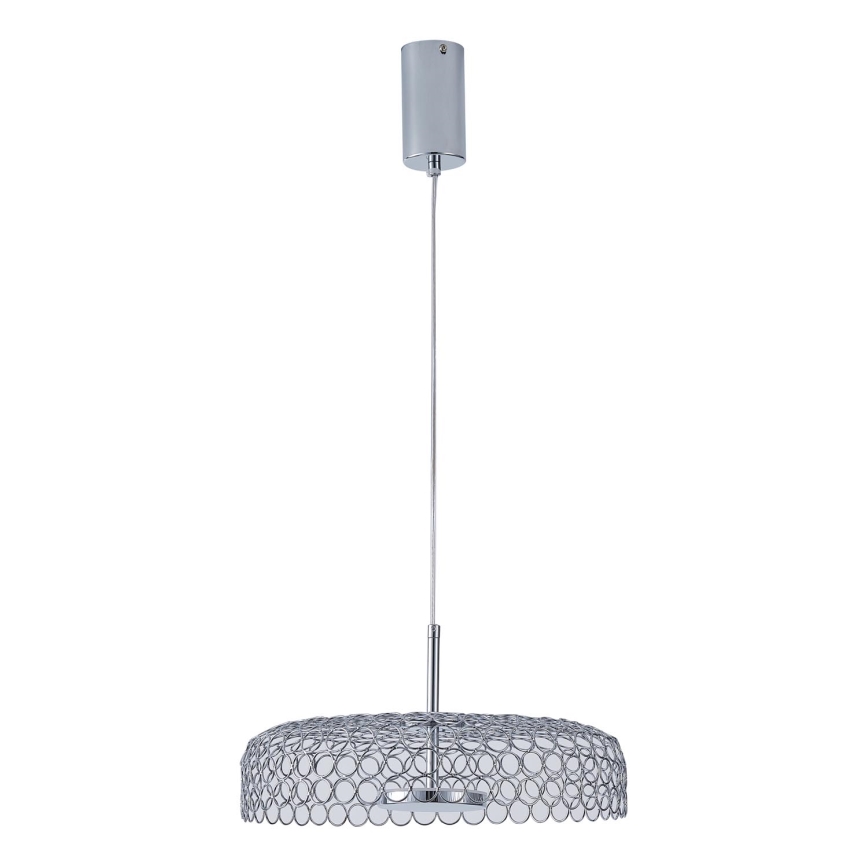 Κρεμαστό φωτιστικό οροφής LED LED/10W/230V 3000K γυαλιστερό χρώμιο διάμετρος 35 cm