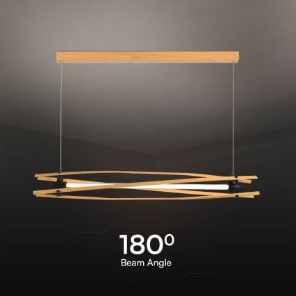 Κρεμαστό φωτιστικό οροφής LED LED/15W/230V 3000K καφέ