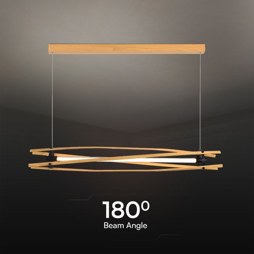 Κρεμαστό φωτιστικό οροφής LED LED/15W/230V 3000K καφέ