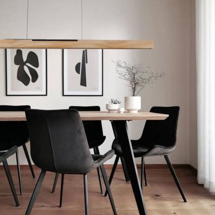 Κρεμαστό φωτιστικό οροφής LED LED/22W/230V 4000K 120 cm πεύκο/μασίφ ξύλο