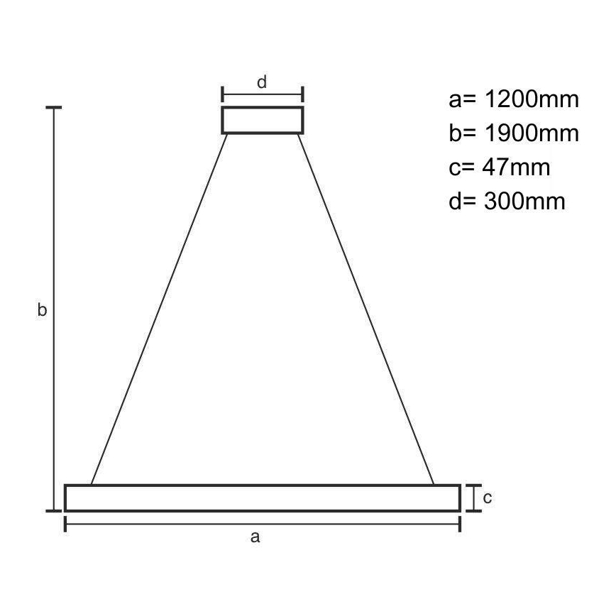 Κρεμαστό φωτιστικό οροφής LED LED/22W/230V 4000K 120 cm τέφρα/μασίφ ξύλο