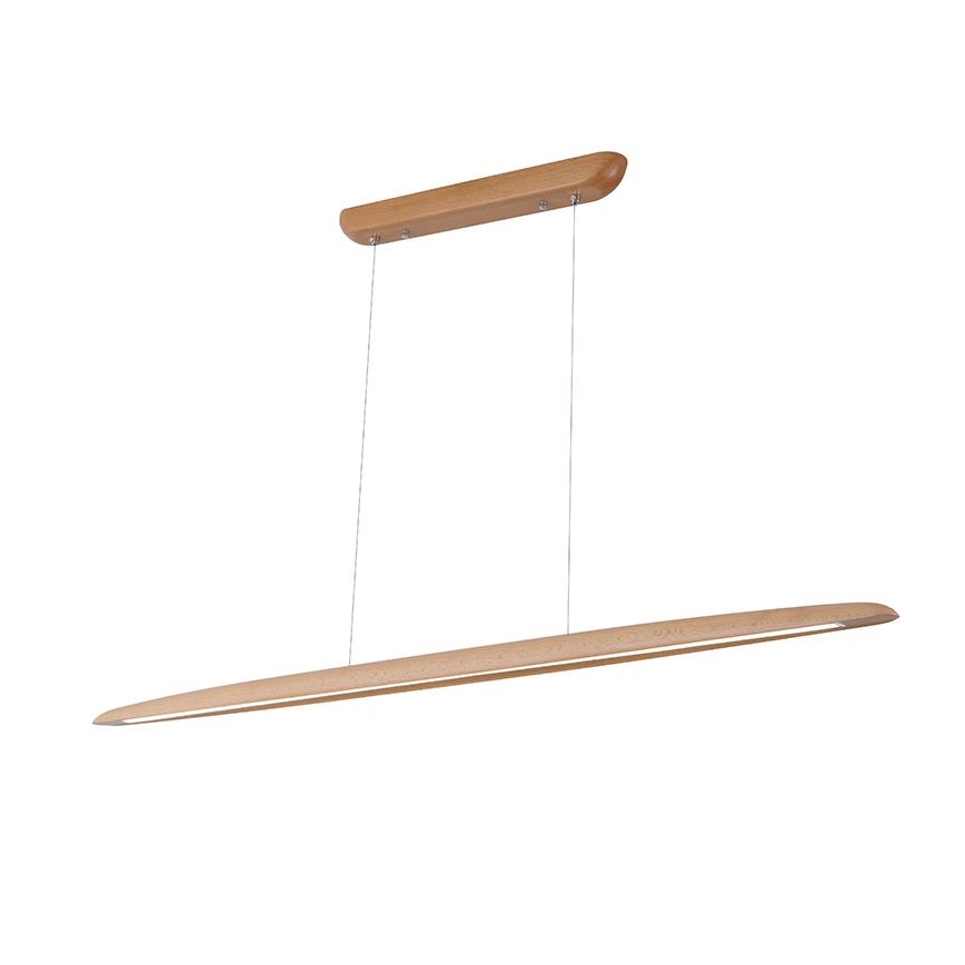 Κρεμαστό φωτιστικό οροφής LED LED/22W/230V 4000K 130 cm οξιά/μασίφ ξύλο
