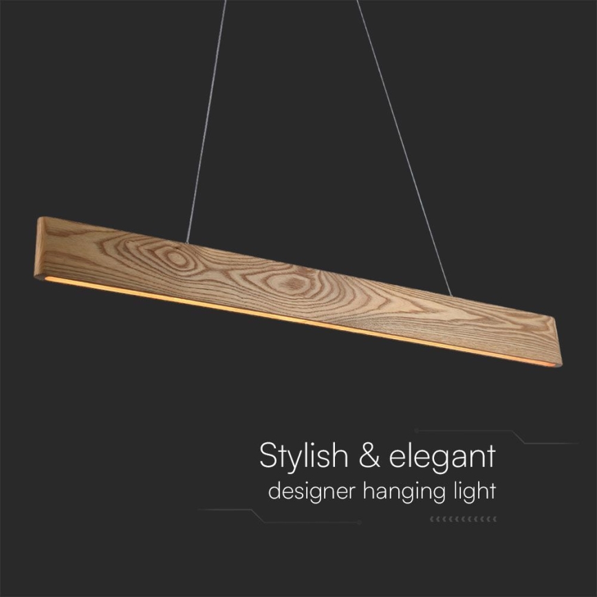 Κρεμαστό φωτιστικό οροφής LED LED/24W/230V 3000K καφέ