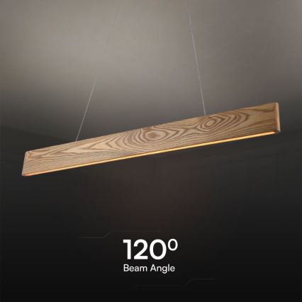 Κρεμαστό φωτιστικό οροφής LED LED/24W/230V 3000K καφέ