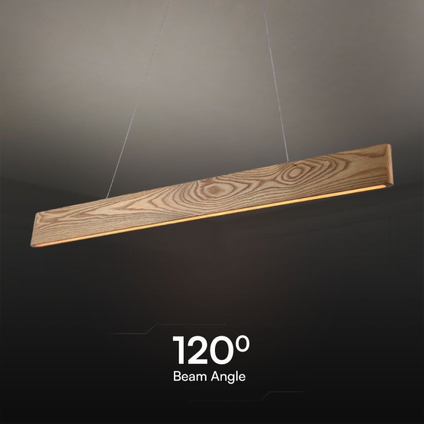 Κρεμαστό φωτιστικό οροφής LED LED/24W/230V 3000K καφέ