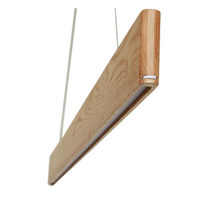 Κρεμαστό φωτιστικό οροφής LED LED/26W/230V 4000K 150 cm τέφρα/μασίφ ξύλο