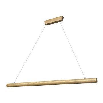 Κρεμαστό φωτιστικό οροφής LED LED/26W/230V 4000K 150 cm τέφρα/μασίφ ξύλο