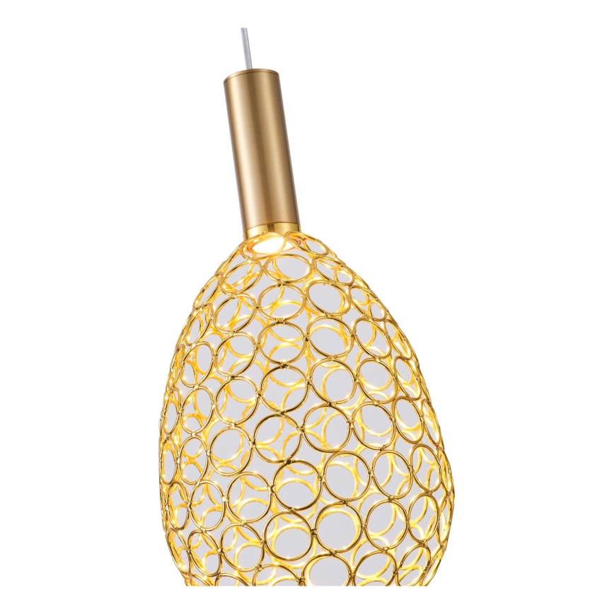 Κρεμαστό φωτιστικό οροφής LED LED/6,3W/230V 3000K χρυσό διάμετρος 14 cm