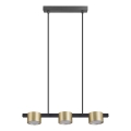 Κρεμαστό φωτιστικό οροφής LED MIRELLA 3xGX53/6W/230V χρυσό/μαύρο