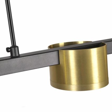 Κρεμαστό φωτιστικό οροφής LED MIRELLA 3xGX53/6W/230V χρυσό/μαύρο