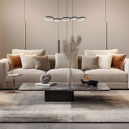 Κρεμαστό φωτιστικό οροφής LED OLYMPIA 5xLED/10W/230V μαύρο