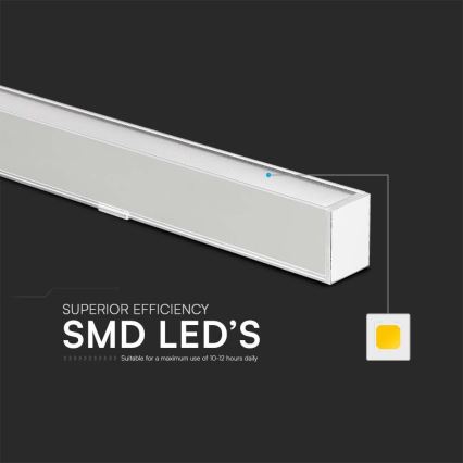 Κρεμαστό φωτιστικό οροφής LED ράγα LED/40W/230V 3000/4000/6400K λευκό