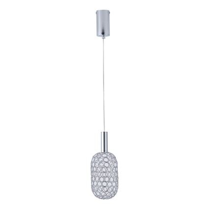 Κρεμαστό φωτιστικό οροφής LED PERFORATO LED/6,3W/230V 3000K γυαλιστερό χρώμιο διάμετρος 13 cm