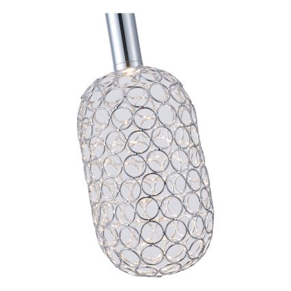 Κρεμαστό φωτιστικό οροφής LED PERFORATO LED/6,3W/230V 3000K γυαλιστερό χρώμιο διάμετρος 13 cm