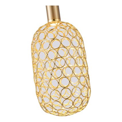 Κρεμαστό φωτιστικό οροφής LED PERFORATO LED/6,3W/230V 3000K χρυσό διάμετρος 13 cm