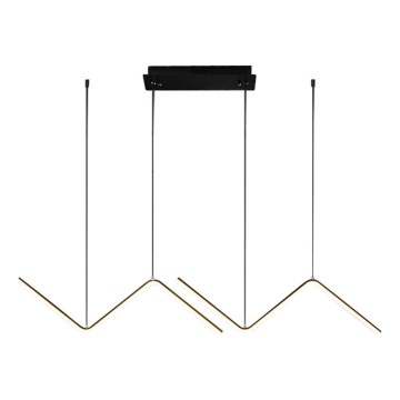 Κρεμαστό φωτιστικό οροφής LED VERTE 2xLED/11W/230V μαύρο