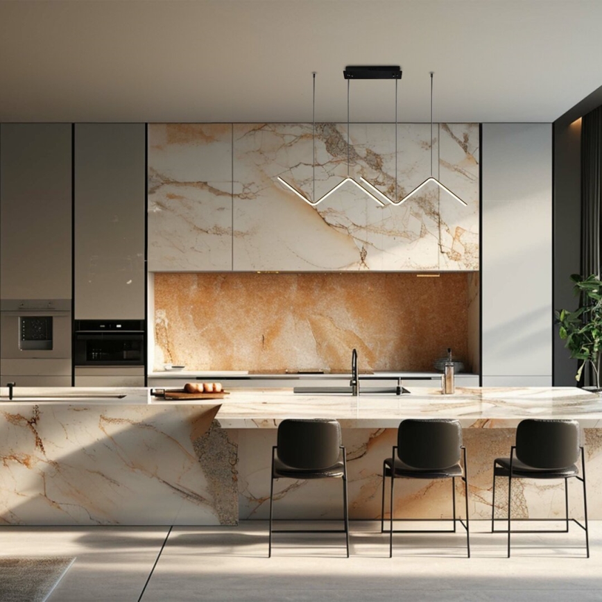 Κρεμαστό φωτιστικό οροφής LED VERTE 2xLED/11W/230V μαύρο