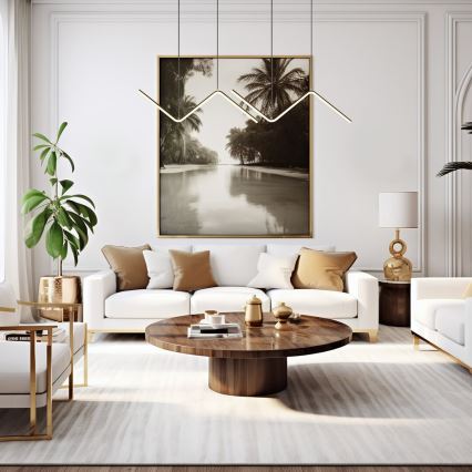 Κρεμαστό φωτιστικό οροφής LED VERTE 2xLED/11W/230V μαύρο