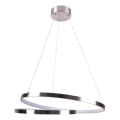 Κρεμαστό φωτιστικό οροφής LED ZEFIRA LED/40W/230V 4000K διάμετρος 50 cm γυαλιστερό χρώμιο