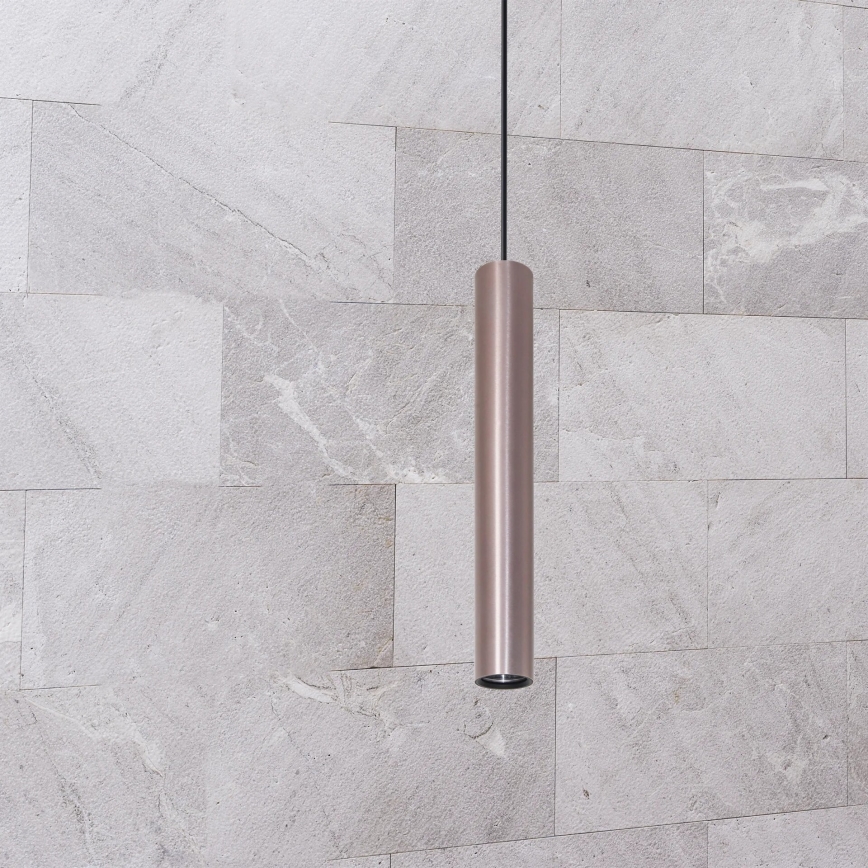 Κρεμαστό φωτιστικό οροφής LUNGOMARE 1xGU10/10W/230V ματ χρώμιο