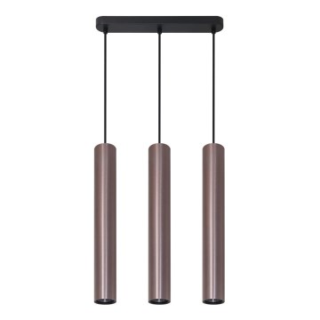 Κρεμαστό φωτιστικό οροφής LUNGOMARE 3xGU10/10W/230V ματ χρώμιο