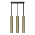 Κρεμαστό φωτιστικό οροφής LUNGOMARE 3xGU10/10W/230V χρυσό
