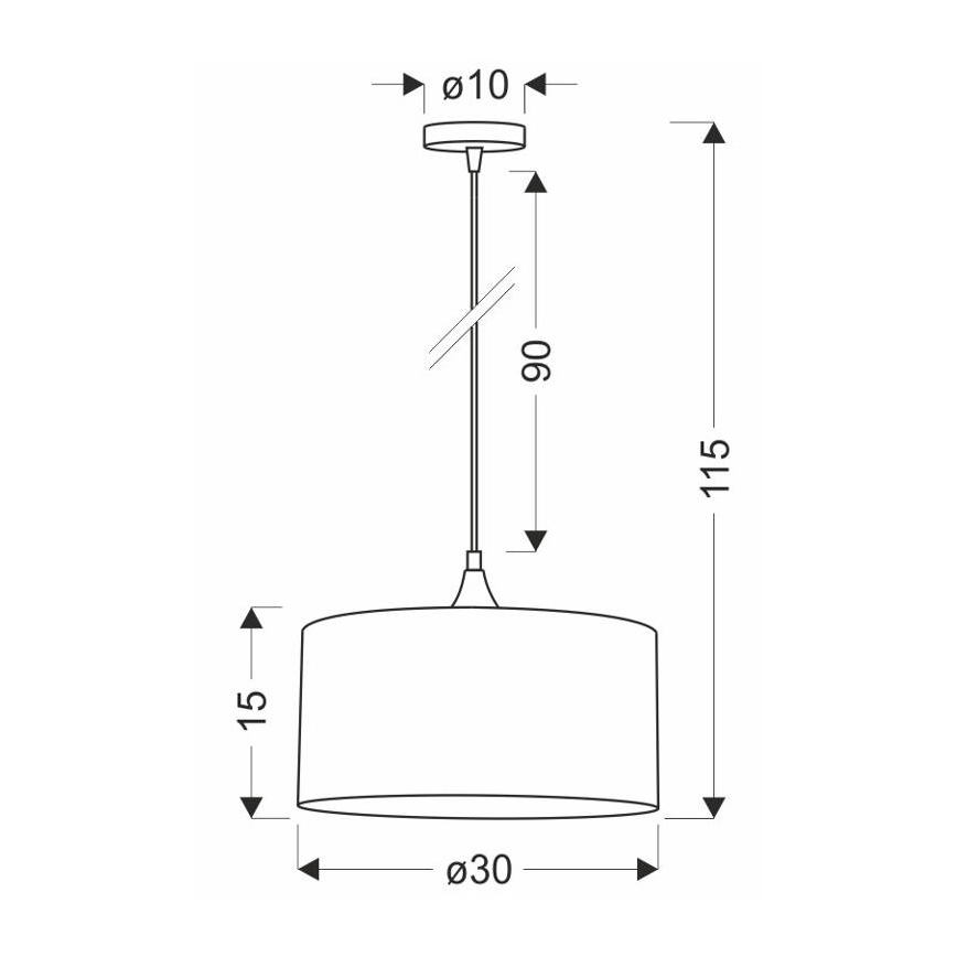 Κρεμαστό φωτιστικό οροφής MALOTO 1xE27/60W/230V πράσινο