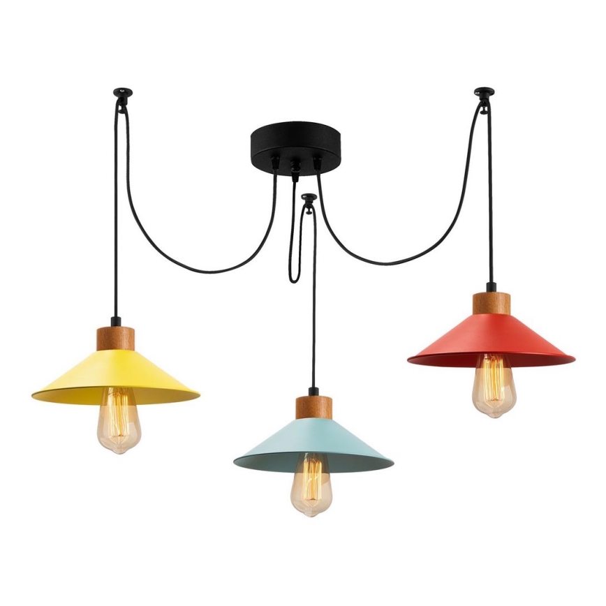 Κρεμαστό φωτιστικό οροφής MANAVGAT 3xE27/100W/230V spider