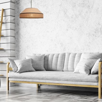 Κρεμαστό φωτιστικό οροφής MANISO 1xE27/60W/230V διάμετρος 45 cm μπεζ