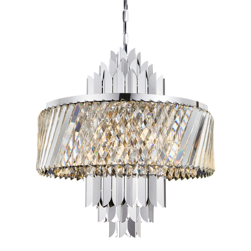 Κρεμαστό φωτιστικό οροφής MARGOT 9xE14/40W/230V ματ χρώμιο