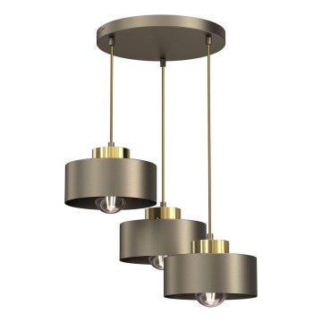 Κρεμαστό φωτιστικό οροφής MARTI 3xE27/15W/230V ορείχαλκος/χρυσό