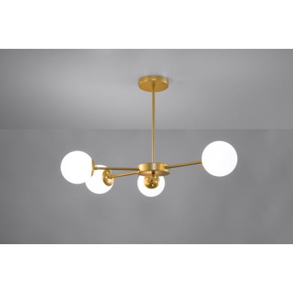 Κρεμαστό φωτιστικό οροφής MATI 4xG9/20W/230V χρυσό