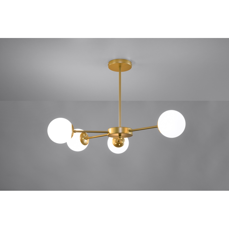 Κρεμαστό φωτιστικό οροφής MATI 4xG9/20W/230V χρυσό