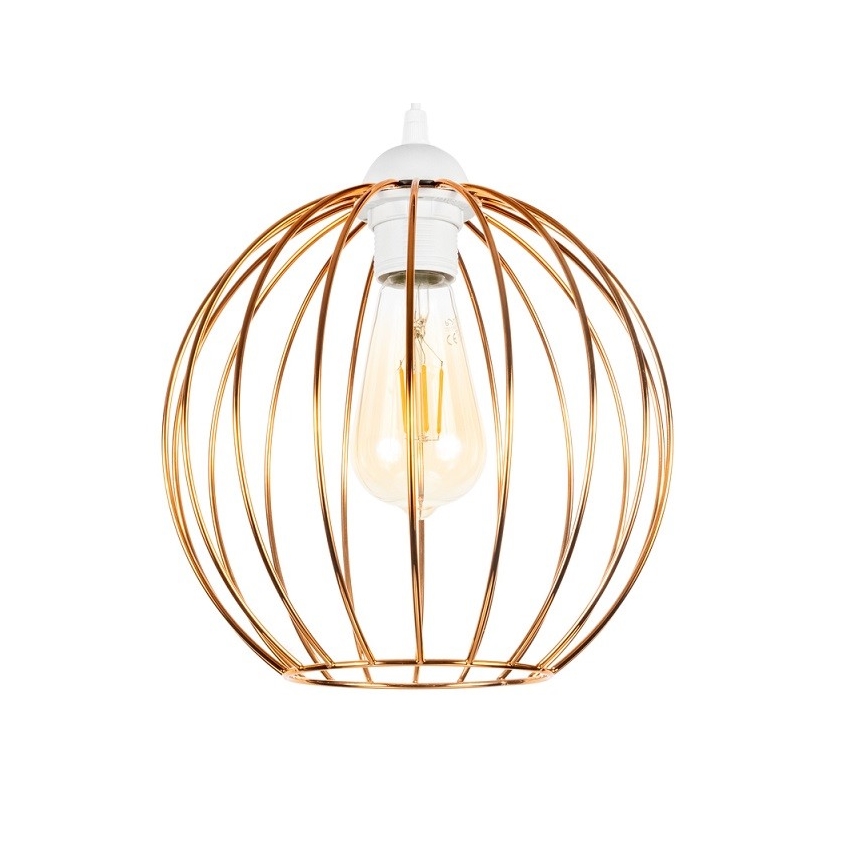 Κρεμαστό φωτιστικό οροφής MATT 2xE27/60W/230V spider λευκό/χαλκός