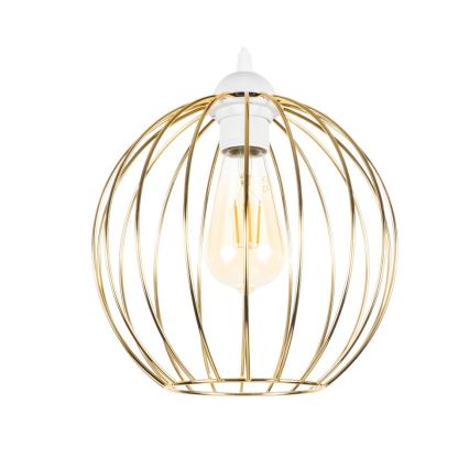 Κρεμαστό φωτιστικό οροφής MATT 2xE27/60W/230V spider λευκό/χρυσό