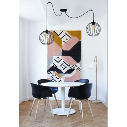 Κρεμαστό φωτιστικό οροφής MATT 2xE27/60W/230V spider