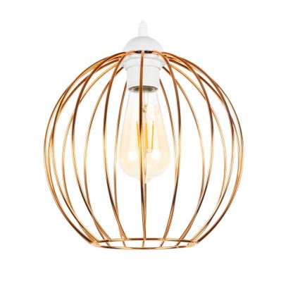 Κρεμαστό φωτιστικό οροφής MATT 3xE27/60W/230V λευκό/χαλκός