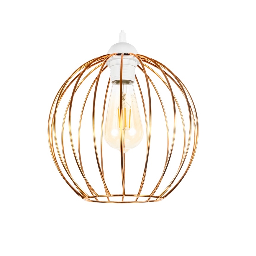 Κρεμαστό φωτιστικό οροφής MATT 3xE27/60W/230V spider λευκό/χαλκός