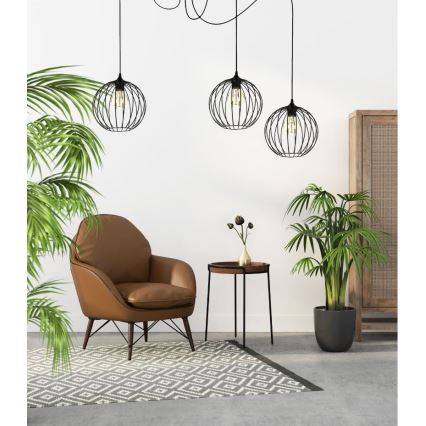 Κρεμαστό φωτιστικό οροφής MATT 3xE27/60W/230V spider