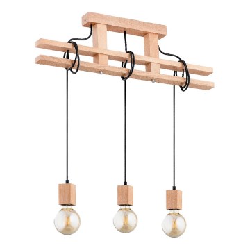 Κρεμαστό φωτιστικό οροφής MAXXY 3xE27/15W/230V μπεζ