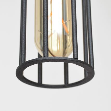 Κρεμαστό φωτιστικό οροφής MELODY 1xE27/15W/230V μαύρο