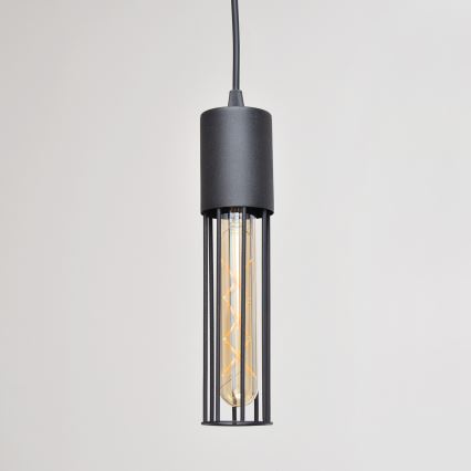 Κρεμαστό φωτιστικό οροφής MELODY 1xE27/15W/230V μαύρο