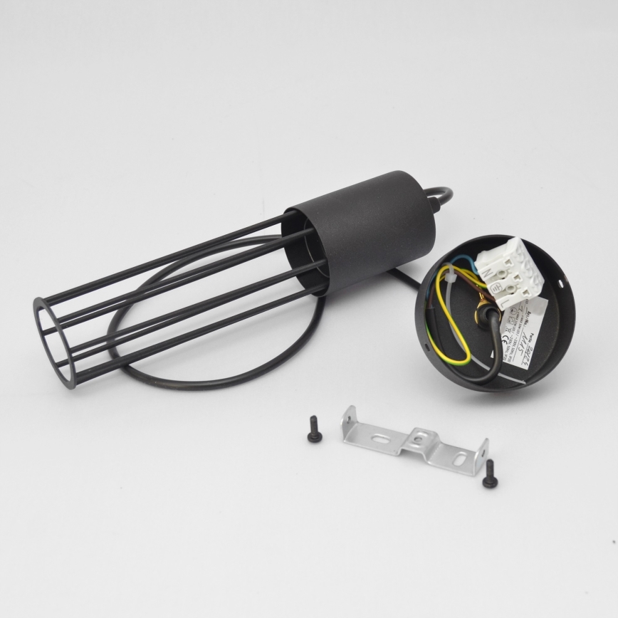 Κρεμαστό φωτιστικό οροφής MELODY 1xE27/15W/230V μαύρο