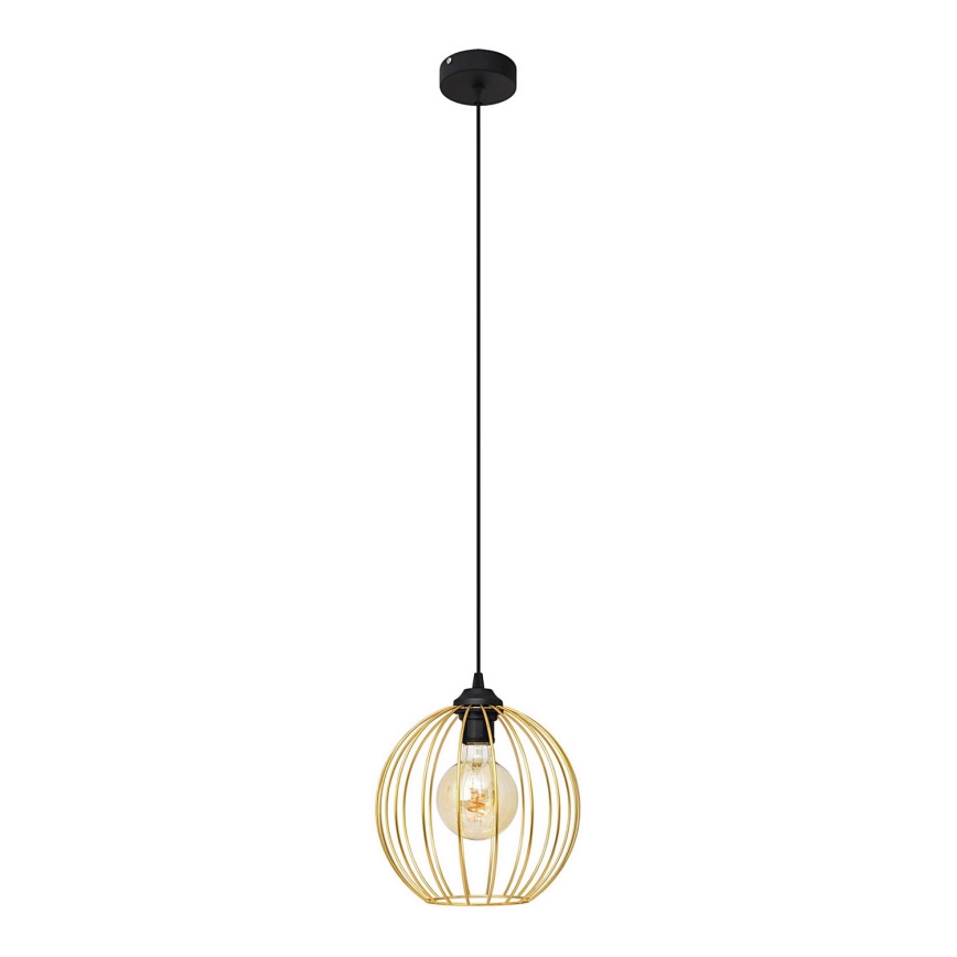 Κρεμαστό φωτιστικό οροφής MERCURE 1xE27/15W/230V χρυσαφί/μαύρο