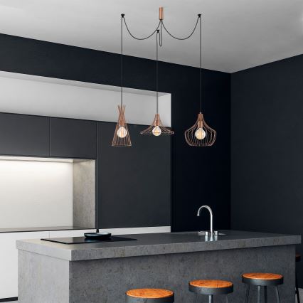 Κρεμαστό φωτιστικό οροφής MEZOPOTAMYA 3xE27/40W/230V spider