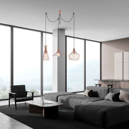 Κρεμαστό φωτιστικό οροφής MEZOPOTAMYA 3xE27/40W/230V spider